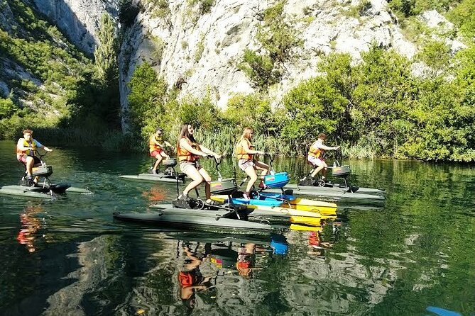 1 st Waterbike Safari in the World - Zip wire overhead: the unexpected extra layer of entertainment