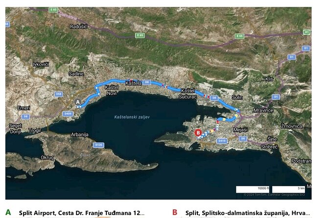 Airport Split: Private Transfer to Split - Meeting Your English Driver at Split Airport SPU