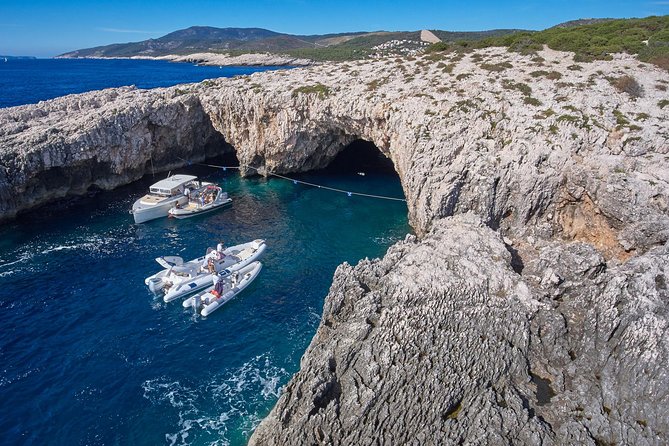 Blue Cave and Pakleni Islands group Tour from Hvar - Stop 2: Green Cave, with tickets and two ways to experience it