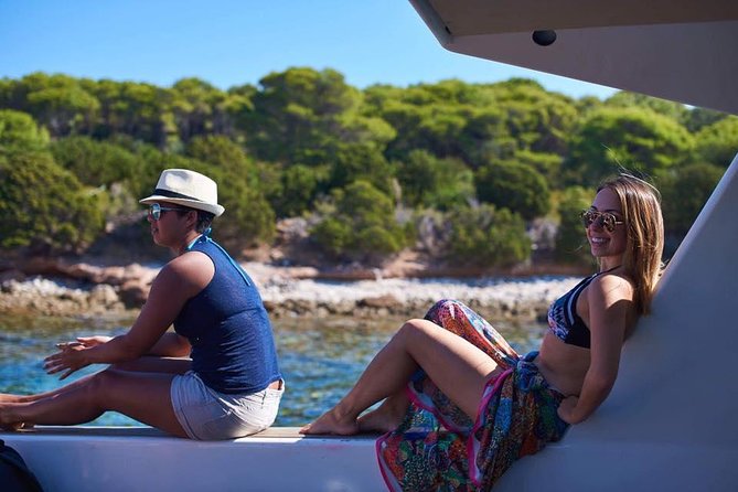 Blue Cave, Komiža, Stiniva Bay, Budikovac, Hvar Split Island Boat Tour - Budikovac Island swim stop, sea-to-sky views you can feel