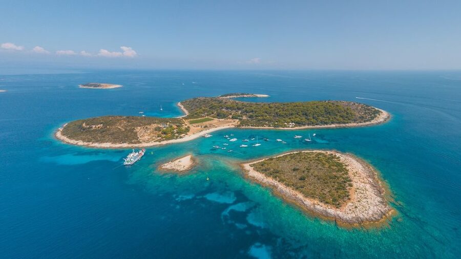 Blue Cave, Mamma Mia and 5 top destinations: From Trogir - Budikovac Blue Lagoon: swim and snorkel with equipment included