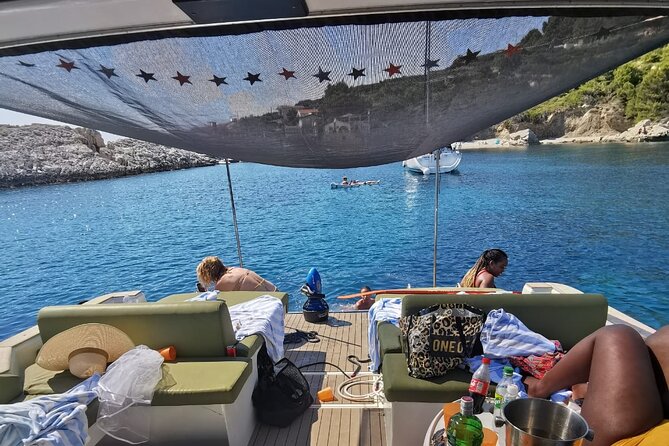 Blue & Green cave tour with yacht from town Hvar - Budikovac Island and the Blue Lagoon Stop