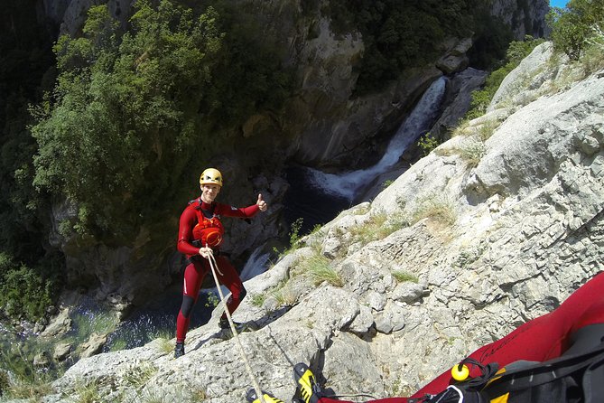 Canyoning advanced on Cetina river from Omiš - Omiš to Zadvarje, where the Cetina day starts