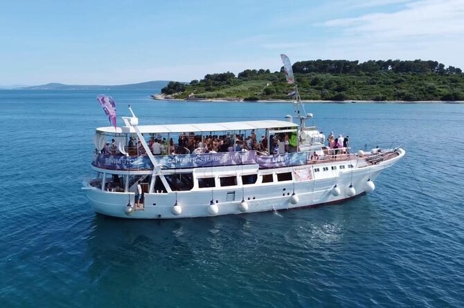 Captain’s Boat Party Split–Blue Lagoon Swim Stop + Free Shots &DJ - Blue Lagoon swim stop: jumping, snorkeling, and timing your water break