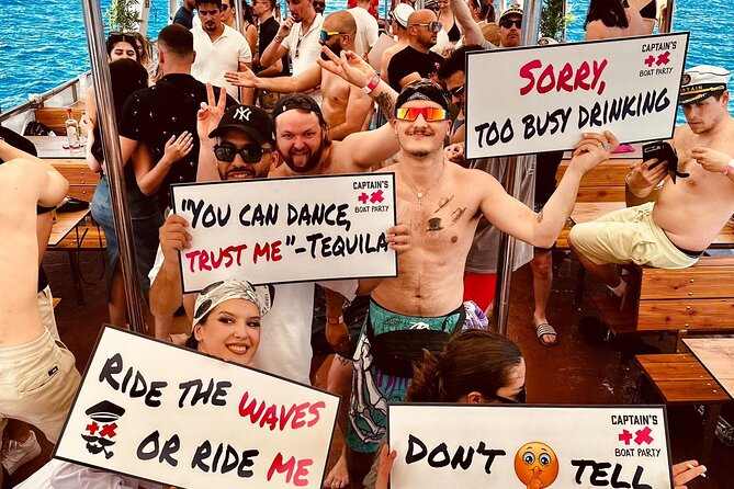 Captain’s Boat Party Split–Blue Lagoon Swim Stop + Free Shots &DJ - Free access to a nightclub in Split, and how the land part connects