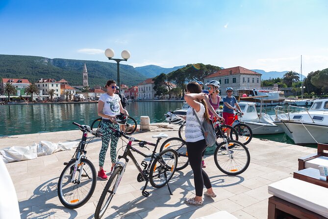 Cycle Hvar Tour - Included value: bikes, helmet, water, local refreshments, and a real cellar visit