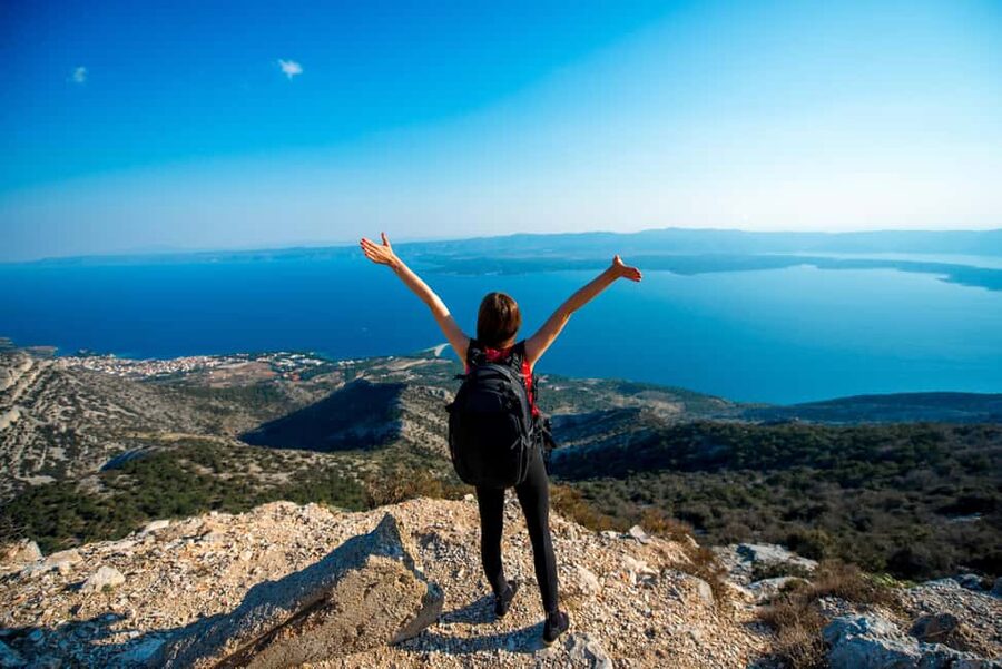 From Brač Island: Catamaran Tour with Food & Drinks - The Vidova Gora panoramic bus ride: a viewpoint you actually earn