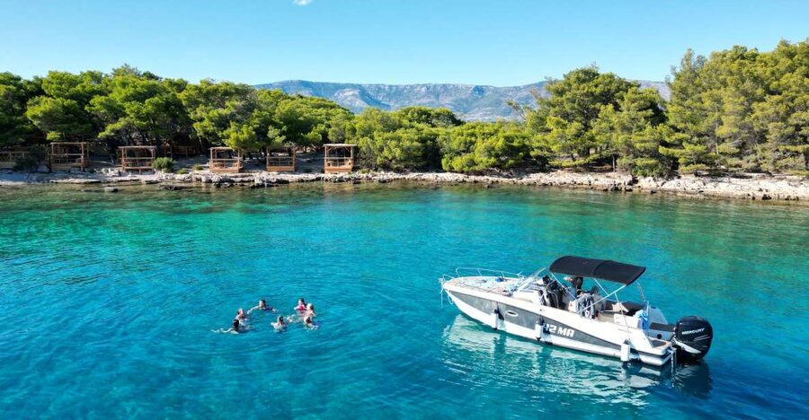 From Makarska: Hidden Gems of Hvar Island's North Shore - Stop 2: Mala Stiniva, cliffs that drop, and a cliff-jump option