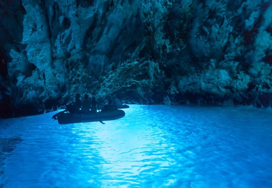 From Omis: Blue Cave & 5 Island Speedboat Tour - Monk Seal Cave and hidden beach time: short, scenic, and useful