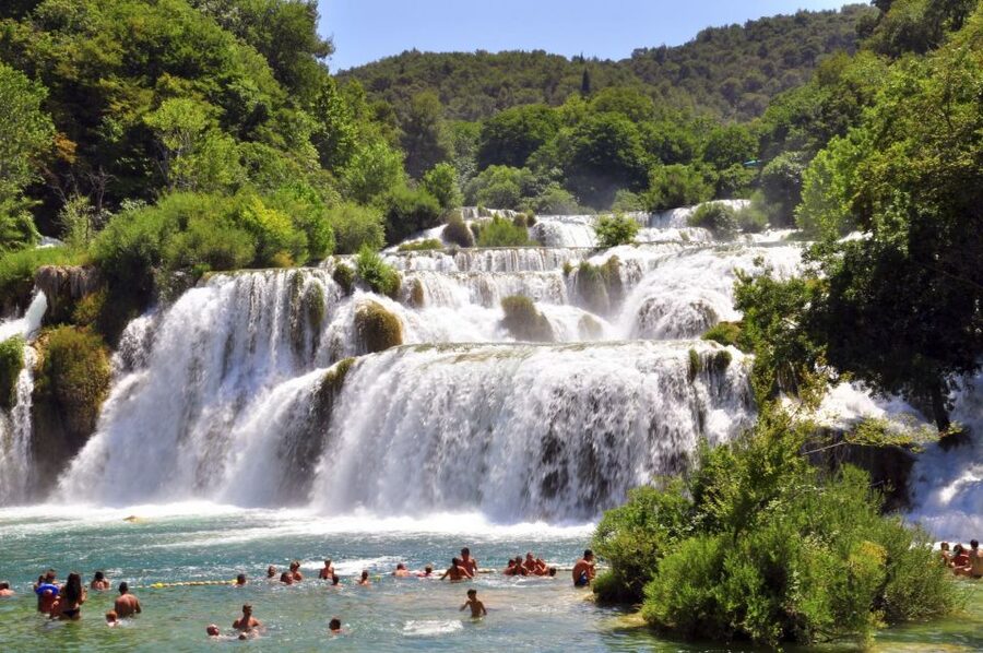 From Omiš: Krka Waterfalls and Trogir Small Group Tour - Getting from Omiš: early pickup, air-conditioning, and comfort reality