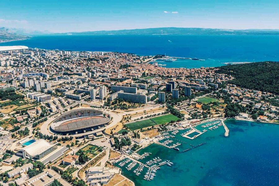 From Sinj: Panoramic Flight over Split - Price and Value for Up to 3 People