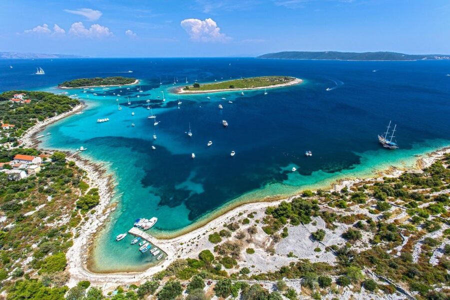 From Split: 3 Islands Half-Day Boat Tour with Blue Lagoon - Krknjaši and the Blue Lagoon swim stop, snorkeling gear included