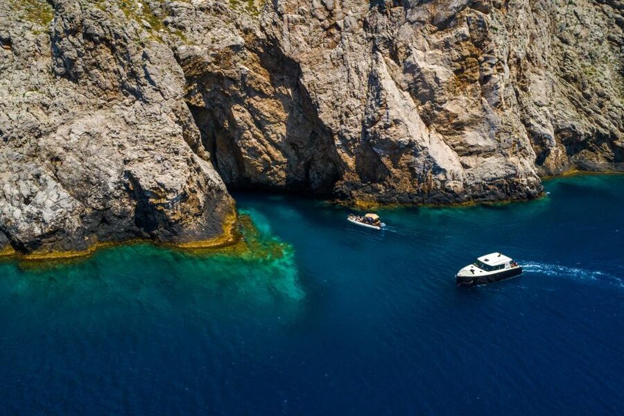 From Split: Blue Cave and Hvar Guided Tour by Luxury Boat - Milna and lunch: a long break, but you pay for food