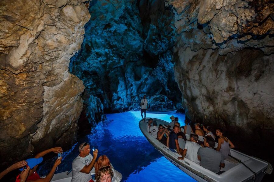 From Split: Blue Cave, Hvar, Mamma Mia, 5 Islands boat Tour - Pakleni Islands to Hvar: scenery on the move, then real city time