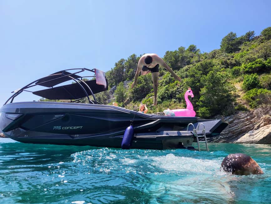 From Split: Blue Cave, Hvar, Mamma Mia, 5 Islands boat Tour - The Blue Cave stop: why that first hour is the whole point