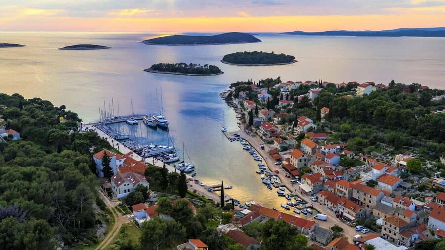 From Split: Blue Lagoon and 3 Island Boat Tour - Trogir UNESCO stop: a one-hour taste of old stone and seaside promenades