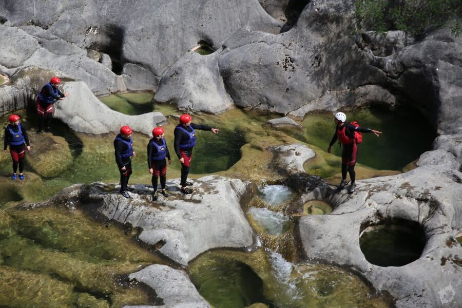 From Split: Canyoning on the Cetina River - Gubavica waterfall and the best kind of break: swimming pools