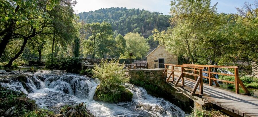 From Split: Krka Waterfalls Cruise & Trogir Walking Tour - Trogir UNESCO from Split Riva: a fast city museum
