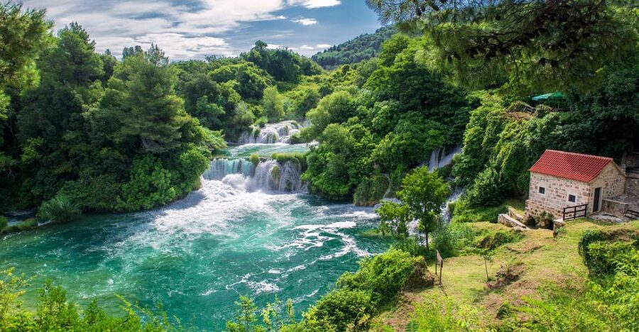 From Split: Krka Waterfalls Tour with Boat Ride & Swimming - Krka National Park and Skradinski Buk: guided for 30 minutes, then your own rhythm