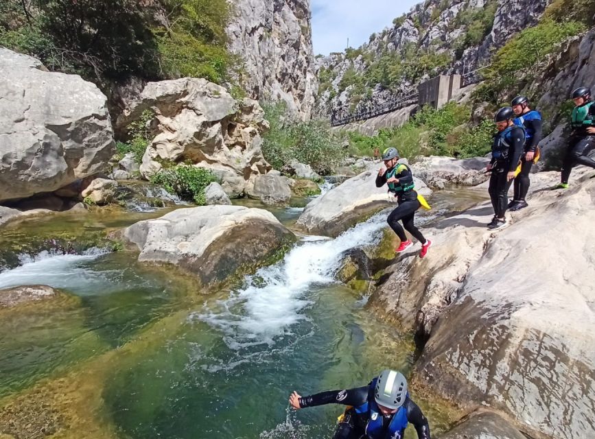 From Split/Omiš: Canyoning Cetina River + Free Photos/Video - Podgrađe to the Canyon: Walking, Hiking, and Swimming Time