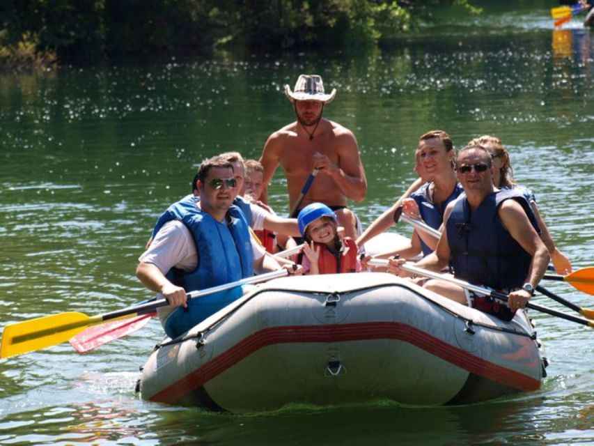 From Split or Trogir: Cetina River Rafting with Transfer - Cetina River rafting near Omiš: what the 3 hours feels like