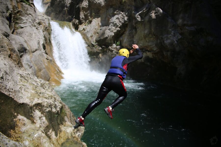 From Split or Zadvarje: Extreme Canyoning on Cetina River - Velika Gubavica Waterfall and the Best Cooling-Off Moment