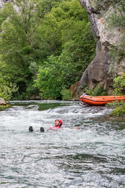 From Split: Rafting, Cave exploring, Cliff jumping w/ Picnic - Stop-by-stop flow, from pickup to dry clothes