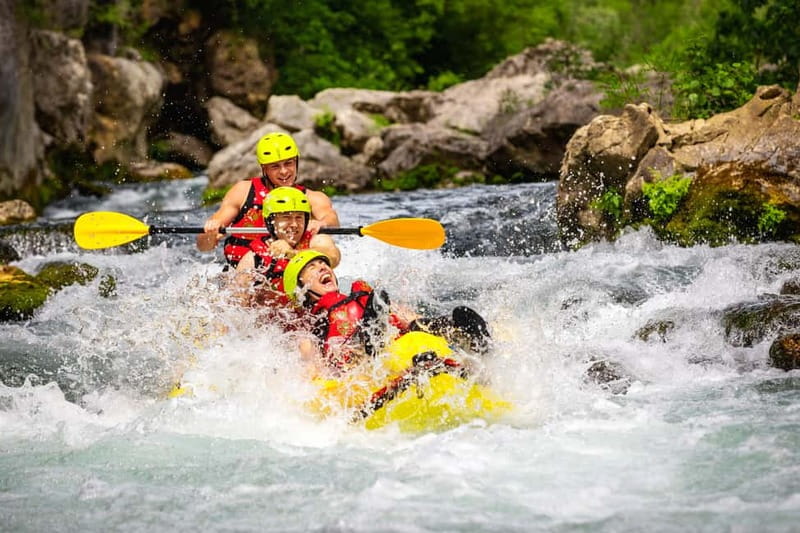 From Split/Šestanovac: Whitewater Rafting on Cetina River - Entering The Cetina, where the canyon does most of the talking