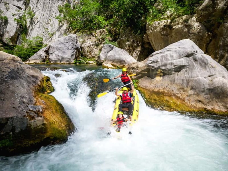 From Split/Šestanovac: Whitewater Rafting on Cetina River - Safety briefing then 3 hours on the water: how class II to IV feels in real life