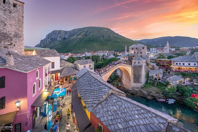 From Split/Trogir: Mostar and Medjugorje Tour with Wine Tasting - Mostar’s Old Bridge and Old Town Walk