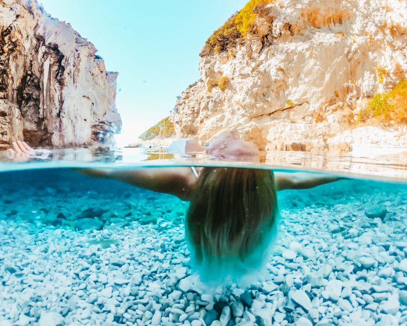 From Trogir or Split: Full-Day Blue Cave & Hvar Island Tour - Budikovac Blue Lagoon: swim time, snorkel gear, and what to pack for rocks
