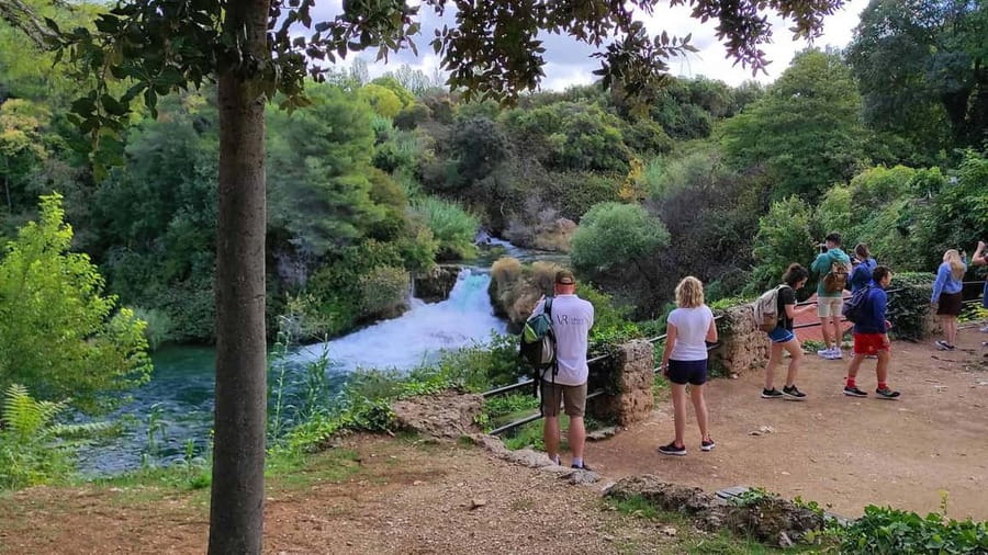 From Trogir, Seget & Okrug: Krka Waterfalls Culture Tour - The Water Transport Piece and the Skradin Break