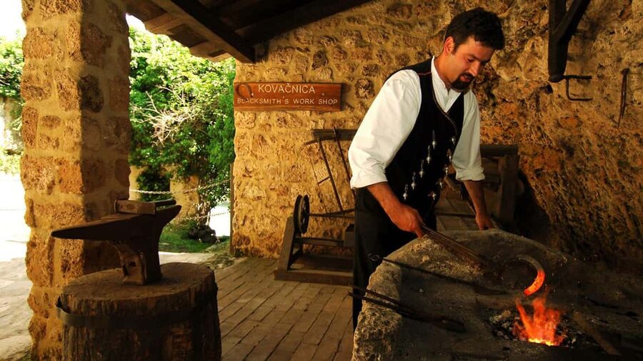 From Trogir, Seget & Okrug: Krka Waterfalls Culture Tour - Šibenik Cathedral of St. James and Civitas Sacra Museum