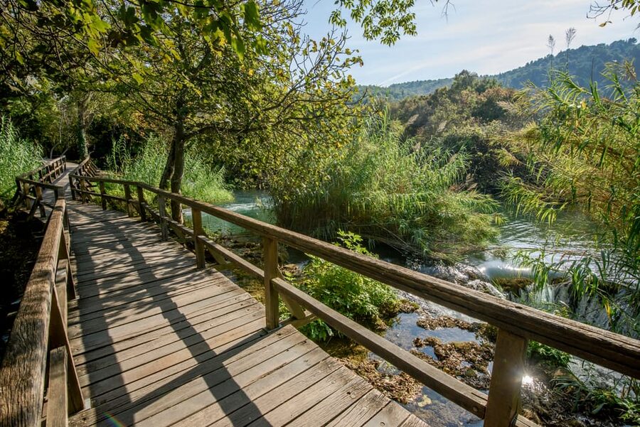 From Trogir, Seget & Okrug: Krka Waterfalls Gastro Tour - Statue of Our Lady Of Loreto and the Primošten viewpoints: photo stops that matter
