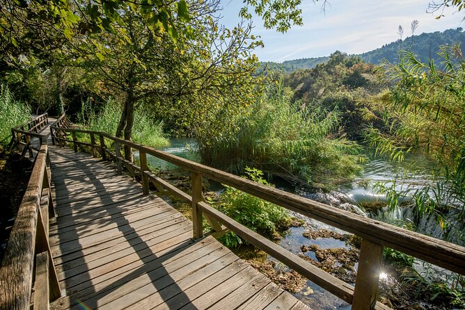 From Trogir, Seget, Okrug: Krka Waterfalls & Šibenik Culture Tour - Getting to Krka: pickup, WiFi, and timing from Ciovo