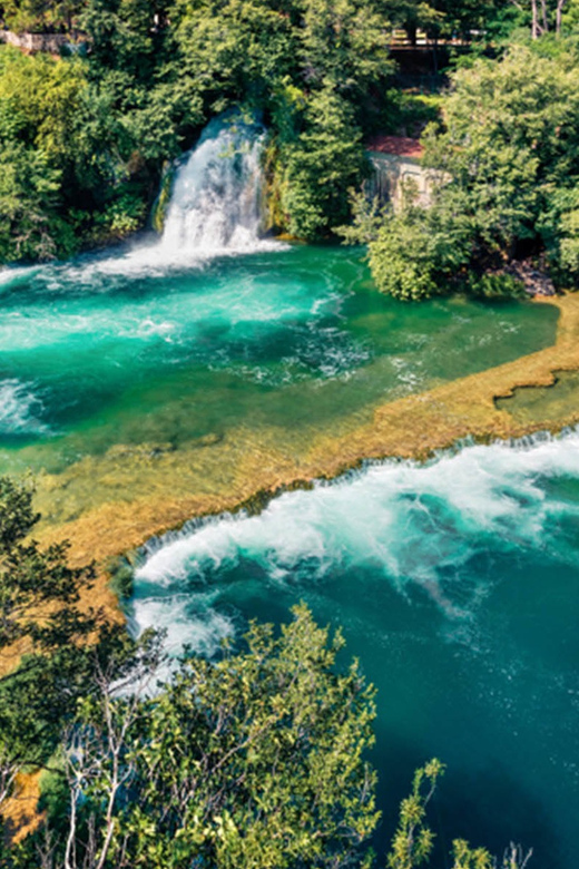 From Trogir, Seget & Okrug: Krka Waterfalls & Swimming - The included boat ride to Skradin, and why timing changes everything