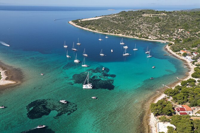 From Trogir & Split: Half Day Speedboat Tour with Blue Lagoon - Stop Three: Ciovo Island Swim and Beach-Bar Break