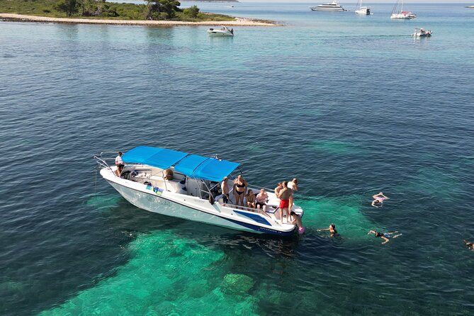 From Trogir & Split: Half Day Speedboat Tour with Blue Lagoon - Stop One: Blue Lagoon and Krknjasi Bay Swim and Snorkel