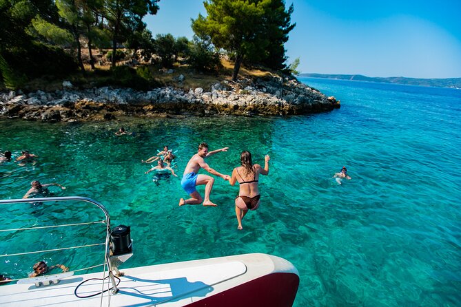 Full-Day Catamaran Cruise to Hvar & Pakleni Islands with Food and free Drinks - Hvar Town With a Guided Introduction and One Hour to Wander