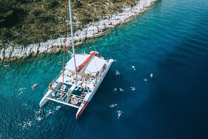 Full-Day Catamaran Cruise to Hvar & Pakleni Islands with Food and free Drinks - Stop 3 on the Pakleni Islands: Bay Swimming With a More Private Feel