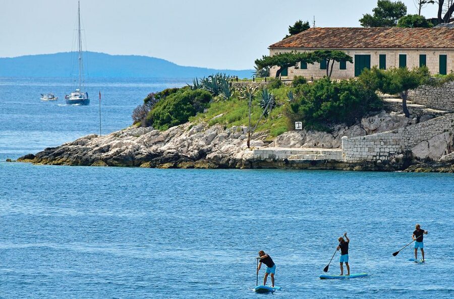 Hvar: Stand Up Paddle Board Rental - Learning Fast with a Real SUP Instruction Flow