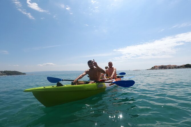 Kayak Adventure in Split - Back to the Adriatic: cliffs, swimming, and snorkel time
