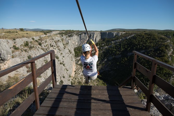Kayaking & Zipline Šibenik - Čikola Canyon - Zipline over Čikola canyon, 1.4 km of wind time