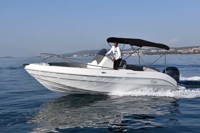 Magic Private Boat Tour from Split - Blue Lagoon and Krknjasi Bay: swim time, snorkels, and dolphin hope
