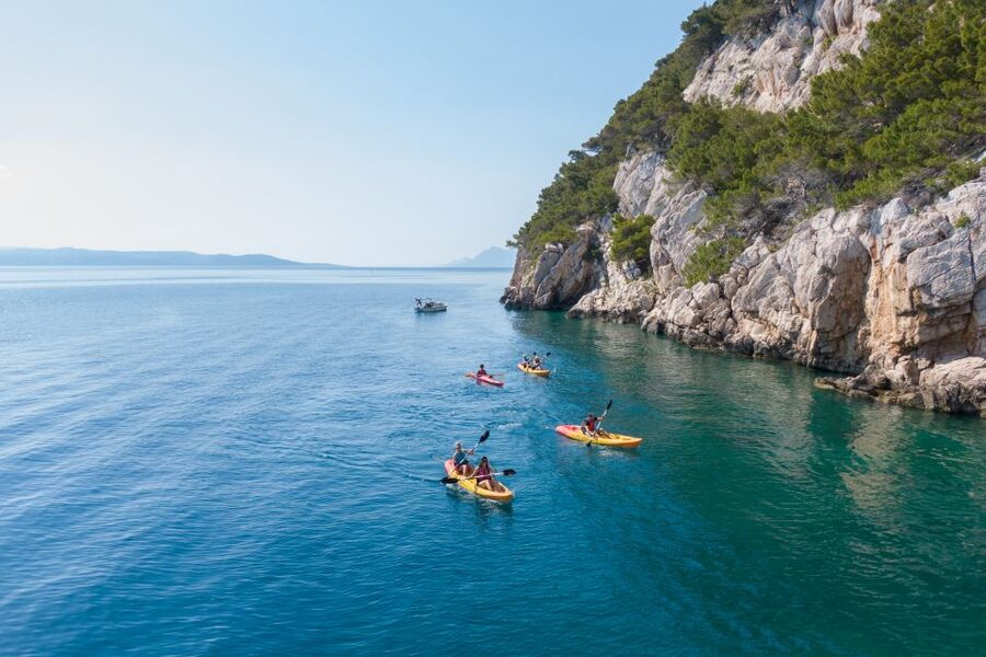 Makarska: Guided Sea Kayaking Tour with Snorkeling Stop - The first paddle: St. Peter lighthouse and the coast’s big-picture views