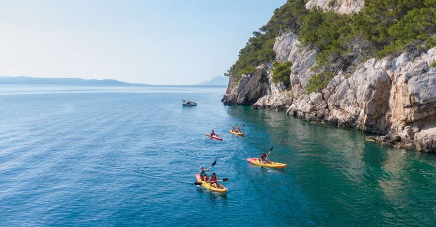 Makarska: Guided Sea Kayaking Tour with Snorkeling Stop - Osejava cliffs and peninsulas: where the photos start to make sense