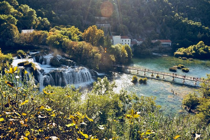 National Park Krka by speed boat - Skradinski Buk: the waterfall walk and the hydroelectric story