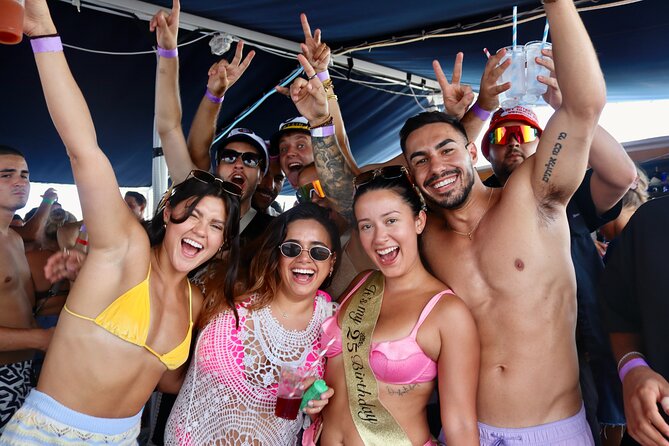 Out to Sea Split Boat Party w/ Blue Lagoon Swim, Dj & Afterparty - The Boat Setup: Top-Deck Dancing, DJ Control, and Real Group Energy