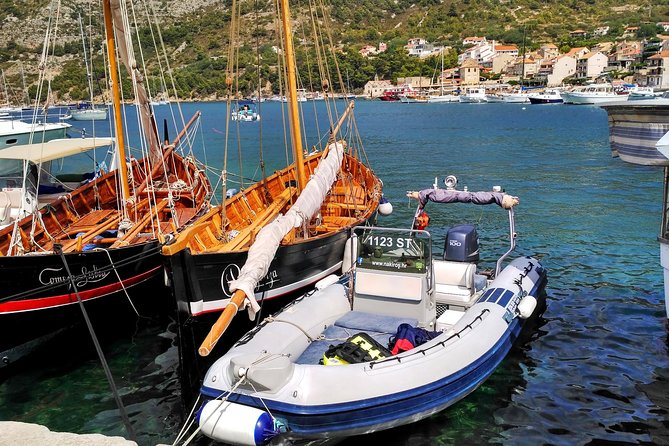 Private boat tour to Blue Lagoon & 4 Islands - Stop 2 and 3: Maslinica on Šolta and Vela Rina Cove