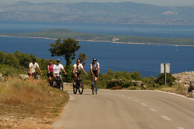 Private Hvar Island Bike Tour and Wine Tasting - Brusje: lavender oil, rock walls, and Adriatic panoramas